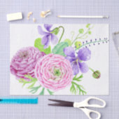 Waterverf Floral Summer Wedding Tissuepapier (Craft)