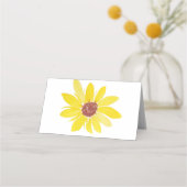 Waterverf Floral Sunflower Hand Painted Tent (Achterkant)