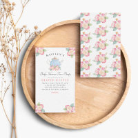 Waterverf Floral Tea | Baby shower luier