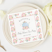 Waterverf Floral Tea | BABY SHOWER