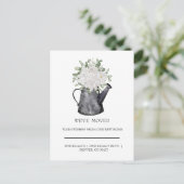 Waterverf Floral Tea Briefkaart (Staand voorkant)