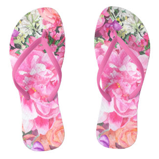 Waterverf Floral Teenslippers