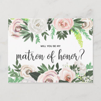 Waterverf Floral, u wordt m'n Kaart