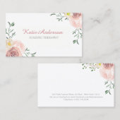 Waterverf Floral Visitekaartjes (Voorkant / Achterkant)