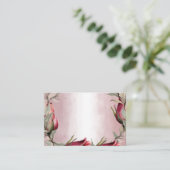 Waterverf Floral Visitekaartjes (Staand voorkant)