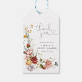Waterverf Floral Vrijgezellenfeest Cadeaulabel (Voorkant)