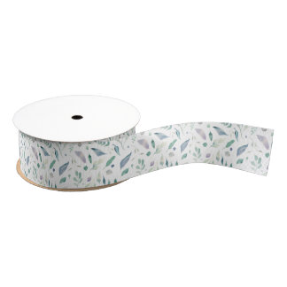 Waterverf Floral Vrijgezellenfeest Grosgrain Lint