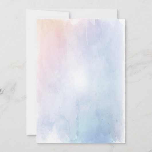 Waterverf Floral Vrijgezellenfeest Kaart (Achterkant)