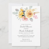 Waterverf Floral Vrijgezellenfeest Modern Kaart (Voorkant)