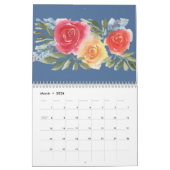 Waterverf Floral Wall Agenda Kalender (Mar 2026)