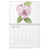 Waterverf Floral Wall Agenda Kalender (Jan 2026)
