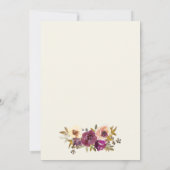 Waterverf Floral Weddenschap Kaart (Achterkant)