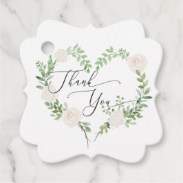Waterverf Floral Wedding Bedankjes Labels