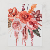 Waterverf Floral Wedding Invitation (Achterkant)