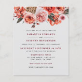 Waterverf Floral Wedding Invitation (Voorkant)