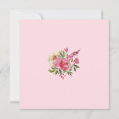 Waterverf Floral Wedding Invitations (Achterkant)