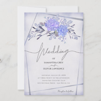  Waterverf Floral Wedding Kaart