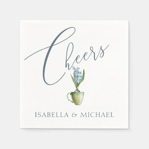 Waterverf Floral Wedding Persoonlijk Servet