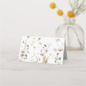 Waterverf Floral Wedding Place Cards (Achterkant)