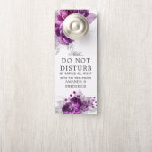 Waterverf Floral Wedding Plum en Navy (Op knop)