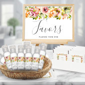 Waterverf Floral Wedding Poster zomertuin