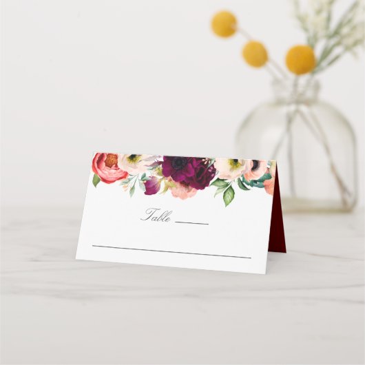 Waterverf Floral Wedding Rustic Boho (Voorkant)