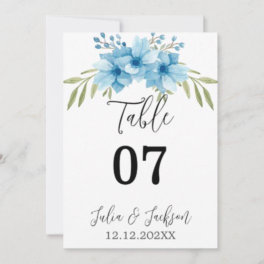 Waterverf Floral Wedding Summer Garden (Voorkant)