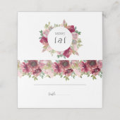 Waterverf Floral Wedding Summer Garden (Buitenkant ongevouwen)