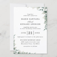 Waterverf Floral Wedding Summer Garden