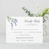 Waterverf Floral Wedding Summer Garden Kaart (Staand voorkant)