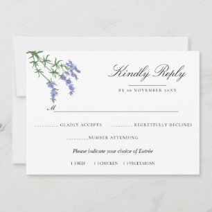 Waterverf Floral Wedding Summer Garden Kaart