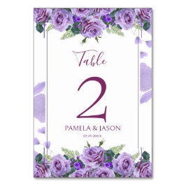 Waterverf Floral Wedding Summer Garden Kaart