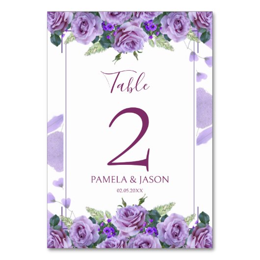 Waterverf Floral Wedding Summer Garden Kaart (Voorkant)