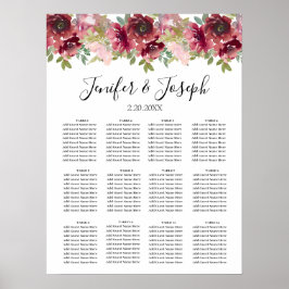 Waterverf Floral Wedding Summer Garden Poster