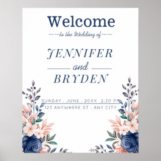 Waterverf Floral Wedding Summer Garden Poster