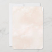 Waterverf Floral Wedding Uitnodiging (Achterkant)