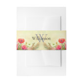 Waterverf Floral Wedding Uitnodigingen Wikkel (Voorkant Voorbeeld)