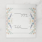 Waterverf Floral Wildflower Spring Wedding Sign (Buitenkant ongevouwen)