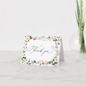 Waterverf Floral Wildflowers Bedankt Card (Voorkant)