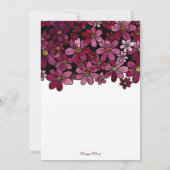 Waterverf Floral Wine Gold Sweet 16 Birthday Kaart (Achterkant)