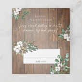 Waterverf Floral Winter Wedding (Buitenkant ongevouwen)