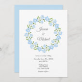 Waterverf Floral Wreate Kaart (Voorkant / Achterkant)