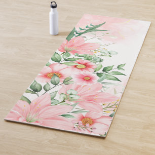 Waterverf Floral Yogamat