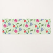 Waterverf Floral Yogamat (Achterkant (horizontaal))