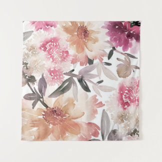 Waterverf florale achtergrondpatroon, bloem, kunst wandkleed