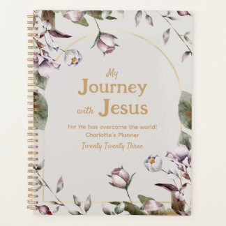Waterverf florale Christelijk Elegant Gold Planner