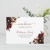 Waterverf florale elegant aankondiging (Staand voorkant)