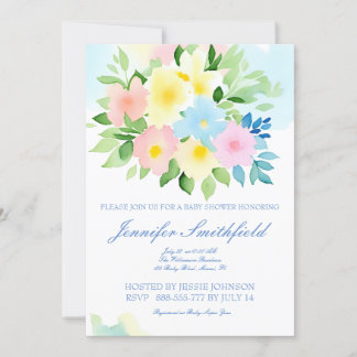 Waterverf FLORALE ONTWERP Kaart