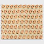  Waterverf florale pastel Cadeaupapier (Vlak)
