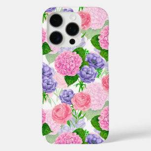 Waterverf florale patroon iPhone 16 pro hoesje